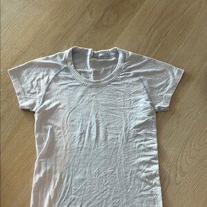 Lululemon Athletica Cream Ribbed Top